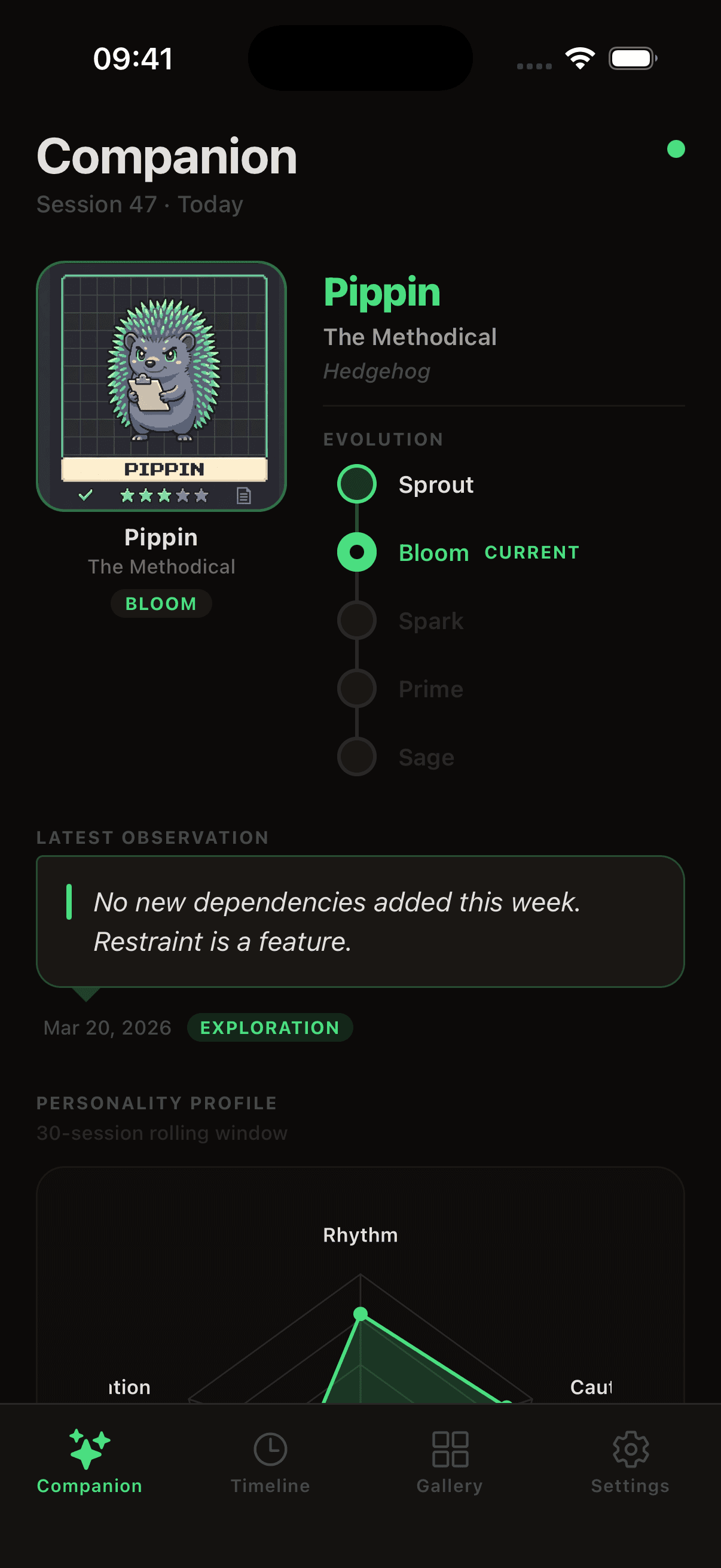 Companion tab screenshot